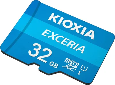 Obrázek produktu pro Kioxia Exceria, 32 GB, MicroSDHC, Třída 10, UHS-I, 100 MB/s, Class 1 (U1)