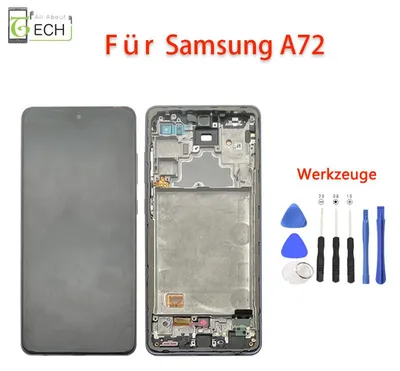 Produktbild von LCD für Samsung Galaxy A72 SM-A725F OLED Display mit Rahmen Touchscreen