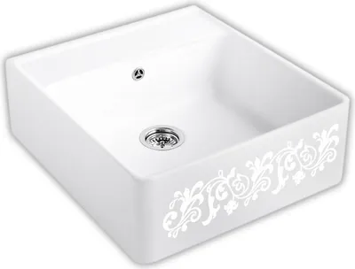 Produktbild von Villeroy & Boch Spülstein Einzelbecken in White Pearl CeramicPlus