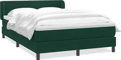 Obrázok produktu pre vidaXL Box spring posteľ s matracom tmavozelená 160x220 cm zamat