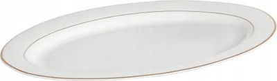 Produktbild von Ovale Porzellanplatte weiß 35,5 cm