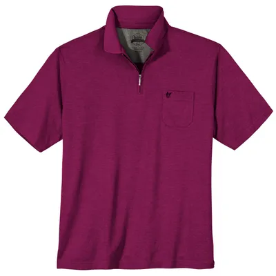Produktbild von Hajo Übergrößen Zipper Poloshirt Stay Fresh beere