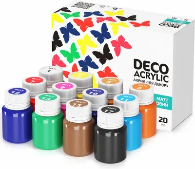 Produktbild von 7 Artists Acrylfarben Set 12 Farben x 20 ml für Leinwand Papier Stein Holz Keramik - Acryl Farben für Künstler Anfänger
