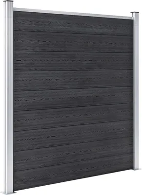 Zdjęcie produktu dla vidaXL Ogrodzenie ogrodowe WPC 1737x186 cm Szare