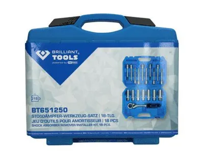 Immagine prodotto di Set di utensili per ammortizzatori da 18 pezzi BRILLIANT TOOLS - BT651250