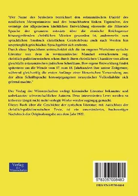 Produktbild von Geschichte der syrischen Literatur