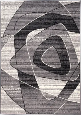 Image de Tapis Salon Chambre à coucher Tapis moderne Design Gris Crème Noir Chiné Rayures Salle à manger Cuisine Couloir Oekotex 300 x 400 cm