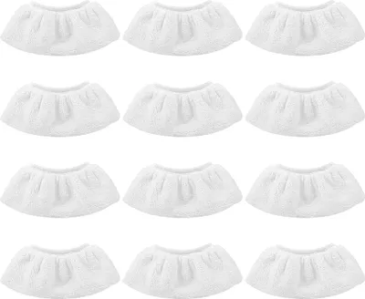 Produktbild von Dampfreiniger Mikrofaser Ersatztücher Set - 12 x Ersatzbezug Tücher für Handdampfreiniger - waschmaschinengeeignet - Dampfreiniger Zubehör