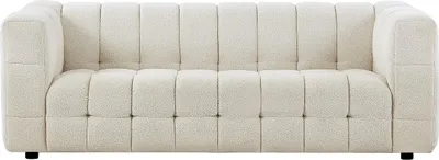 Produktbild von Vente-unique LERICI, Chaise Longue-Sofa, Wohnzimmer, Weiß, 3 Sitz(e), Weiß, Polyester
