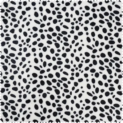 Produktbild von Fleece-Stoff "Dalmatiner", 145 cm breit, Meterware