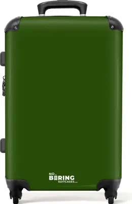 Produktbild von NoBoringSuitcases.com® Großer Koffer - Grün - Einfarbig - Kombinationsschloss TSA - Hartschalen Trolley 4 Rollen - 72 liter - Reisekoffer - 66 cmKoffer Mittelgroß 67x43x25 cm, 72L,