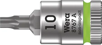 Produktbild von Wera 8767 A TORX® Zyklop Bitnuss mit 1/4'-Antrieb, TX 10 x 28 mm