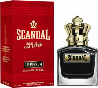 Produktbild von Jean Paul Gaultier Scandal Le Parfum, Männer, 50 ml, Nachfüllbare Flasche, Geranium, Tonka-Bohne, Sandelholz