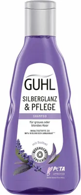 Produktbild von Guhl Silberglanz und Pflege Shampoo für graues oder blondes Haar 250ml