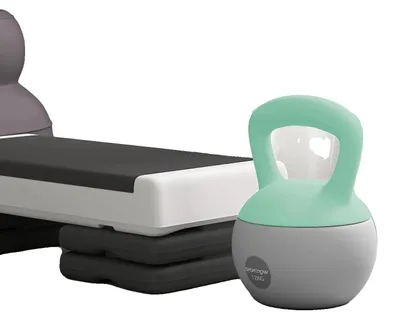 Obrázek produktu pro Fitness kettlebell, měkký povrch, ergonomická rukojeť, kettlebell