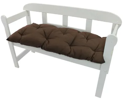 Produktbild von Bankauflage Ibiza 2er Set - Polsterauflage für Gartenbänke Gemütlich & Langlebig, Farbe:Braun, Größe:110 x 45 cm