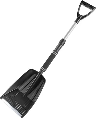Produktbild von Auto-Schneeschaufel, Länge verstellbar, faltbar, Notfall-Schneeschaufel fürs Auto, tragbare Schneeschaufel für Auffahrt, Camping, Garten, Schlamm und Schneemann