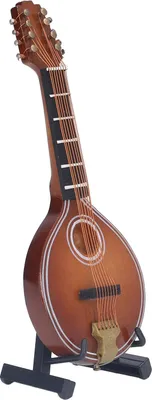 Produktbild von Mini-Mandoline-Instrument, platzsparend, elegantes, handgefertigtes Modell mit 8 Saiten, für Geschenke, Heimdekoration