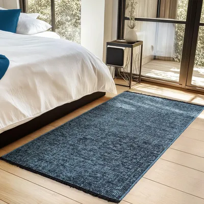 Immagine prodotto di Homebyhome Tappeto in Cotone Chenille Lavabile Stile Boho Antiscivolo Morbido per Soggiorno e Camera da Letto, Dimensioni: 80x150 cm