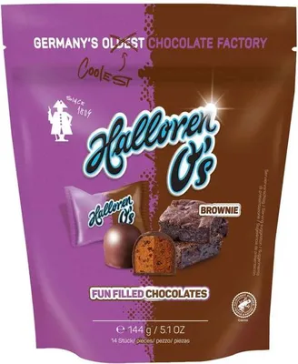 Produktbild von Halloren O's Brownie 144g