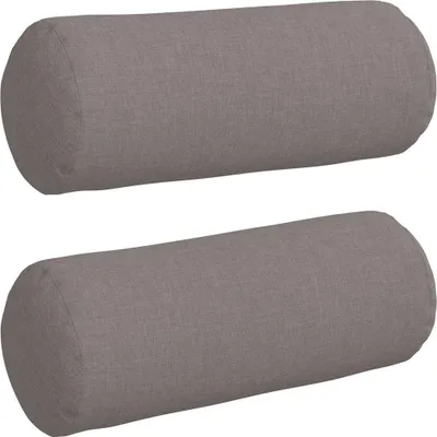 Produktbild von vidaXL Bolsterkissen 2 stk. Stoff Taupe Ø 15 x 40 cm