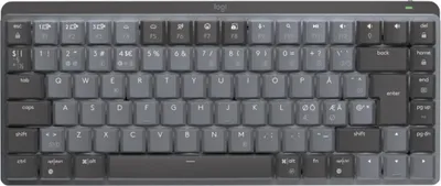 Obrázek produktu pro Logitech 920-010777, Bezdrátový, RF bezdrátové + Bluetooth, Mechanický spínač, QWERTY, LED, Grafit