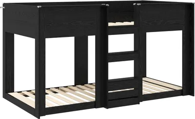 Obrázek produktu pro vidaXL Patrová postel pro děti vzhled černého dubu 80 x 200 cm
