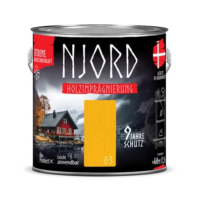 Produktbild von Holzimprägnierung NJORD 2,5L Holzschutz (03) Wintersonne Schutzlack Wetterfest