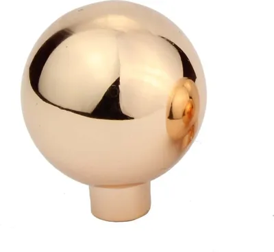 Immagine prodotto di Natural Goods Berlin Maniglia per mobili BALL, pomolo per mobili, maniglia per armadi, pomolo per cassetti e porte, oro rosa, 1 pezzo