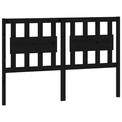 Produktbild von Kopfteil Schwarz 145,5x4x100 cm Massivholz Kiefer