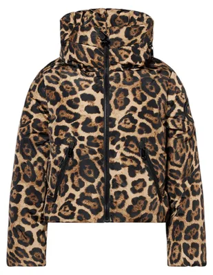 Productafbeelding van GOLDBERGH Pantera dames ski-donsjas met capuchon, bruin, maat 38