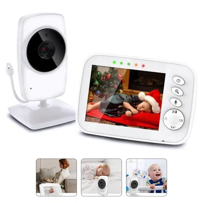 Produktbild von 1080P Video-Babyphone mit Kamera, Zwei-Wege-Audio, Raumtemperaturüberwachung & Nachtmodus, 300 m Reichweite, Multi-Kamera erweiterbar