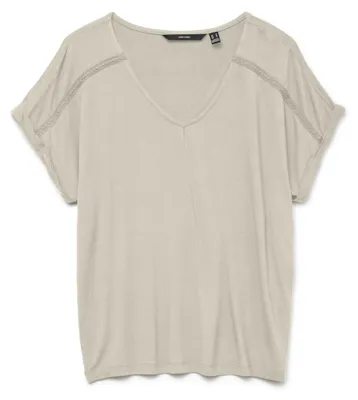 Immagine prodotto di Top Vero Moda VMVANESSA, maglia, adulto, donna, bianco, bianco/beige, tinta unita