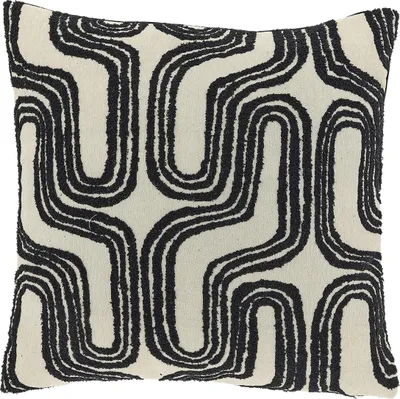 Produktbild von Unique Living - Dekokissen Jorina 45x45cm - Schwarz