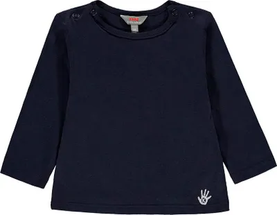 Produktbild von Marineblaues Kanz Langarm-T-Shirt für Babys