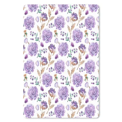 Produktbild von MuchoWow® Mauspad Mousepad Blumen - Rosen - Muster 40x60 cm - Mousepads - Maus Mat - Pad - Mausunterlage - Schreibtisch Accesoire