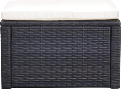 Obrázek produktu pro vidaXL Stolička s polštářem Poly Rattan 53×53×30 cm Hnědá