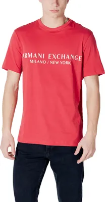 Image de Armani Exchange T-shirt Homme Rouge Edition Automne/Hiver : Taille - XL Taille : XL