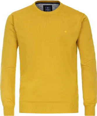 Produktbild von REDMOND Casual Herren Pullover Langarm Rundhals Comfort Gelb 3XL