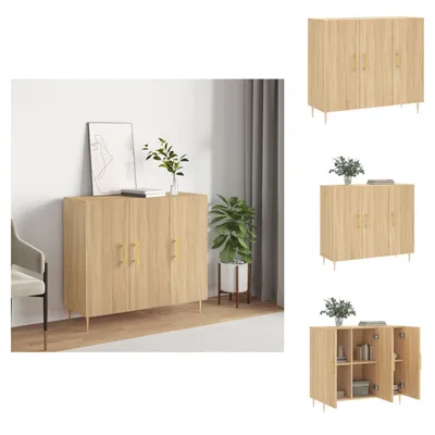 Immagine prodotto di vidaXL Credenza rovere Sonoma 90x34x80 cm materiale legno - Credenze