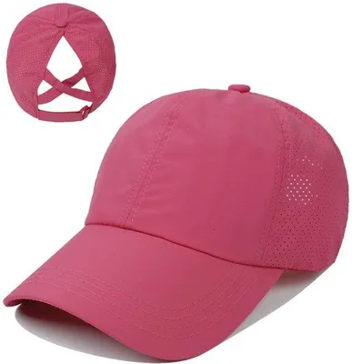 Produktbild von Baseball Cap Damen Rot Rosa Verstellbar Mesh