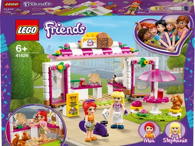 Produktbild von LEGO 41426 Friends Heartlake City Waffelhaus, Spielset mit Eisdiele und Stephanie Minipuppe