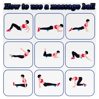 Produktbild von Faszienball Massagebälle, 3er Set für Fitness und Entspannung