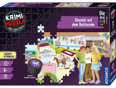 Obrázek produktu pro KOSMOS kriminální puzzle  200 dílků koňská show