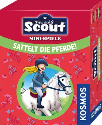 Produktbild von Kosmos Scout Minispiele - Sattelt die Pferde kompaktes Kinderspiel