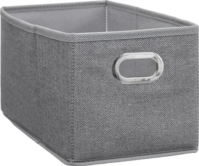 Obrázek produktu pro Úložný box, obdélníkový, 15 x 31 x 15 cm, textilní, šedý