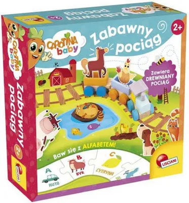 Obrázek produktu pro Lisciani Carotina Zabawka Edukacyjna Pociąg dla Niemowląt