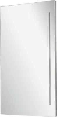 Produktbild von FACKELMANN LED Spiegel / Spiegel mit LED-Beleuchtung / Maße (B x H x T): ca. 42 x 100 x 4 cm / hochwertiger Spiegel / moderner Badezimmerspiegel / Rahmen: Aluminium / Breite: 42 cm