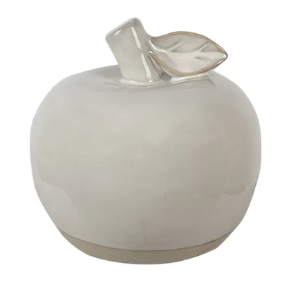 Produktbild von Clayre & Eef Dekoration Apfel 6 cm Beige Porzellan