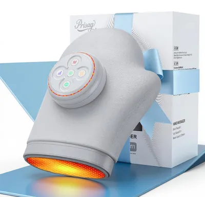 Produktbild von Prisag Wireless Handmassagegerät Grau, Wärme, 3 Modi & 5 Intensitätsstufen